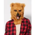 Brown Bear Moving Mouth Full Mask at Spencer's