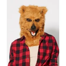 Brown Bear Moving Mouth Full Mask at Spencer's