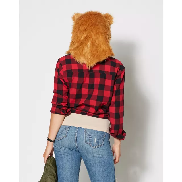 Brown Bear Moving Mouth Full Mask at Spencer's