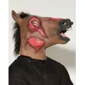 Zombie Horse Mask With Faux Fur at Spencer's