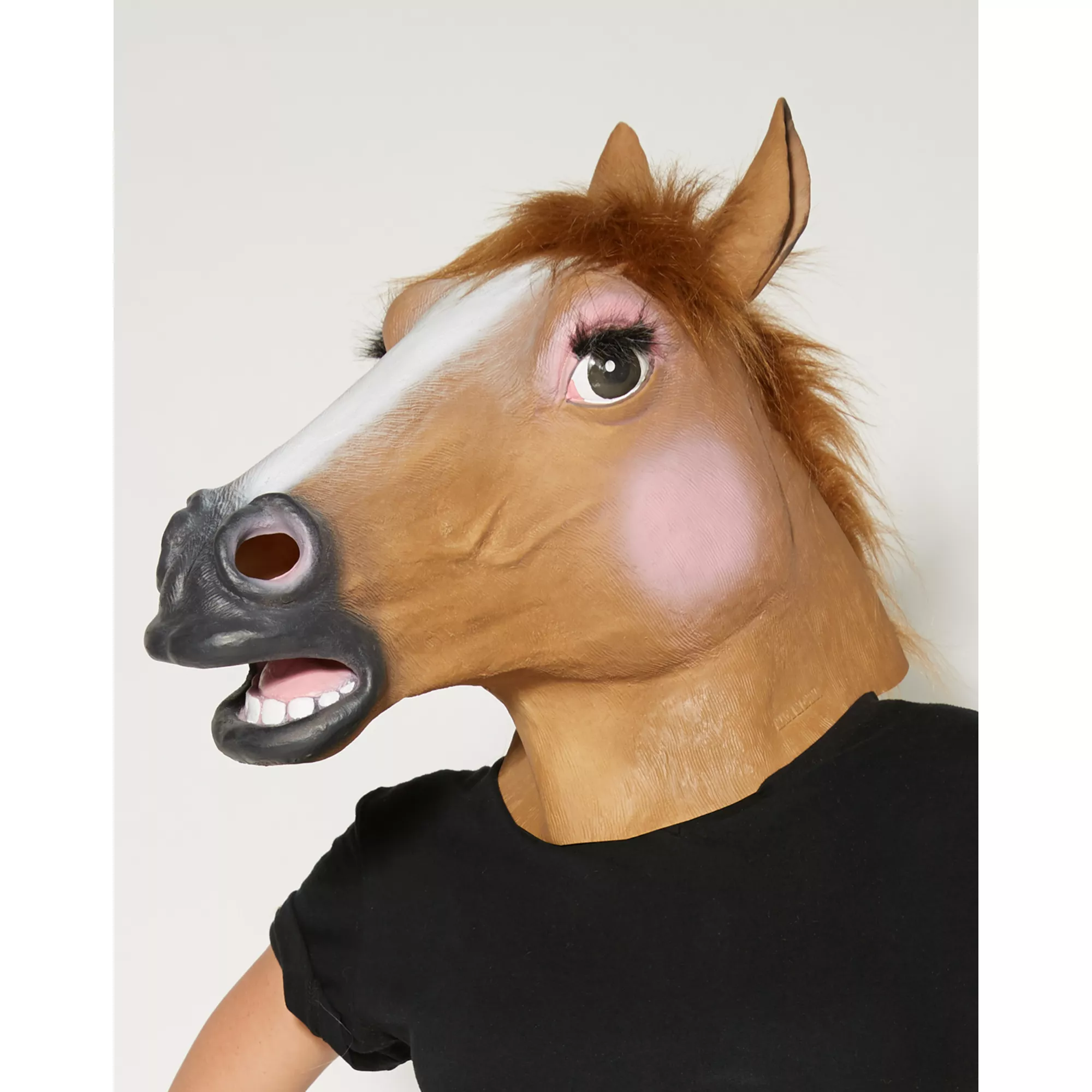 Female Horse Mask With Faux Fur at Spencer's