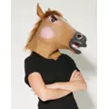 Female Horse Mask With Faux Fur at Spencer's