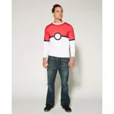 Adult Long Sleeve Pokeball  T Shirt at Spirit Halloween