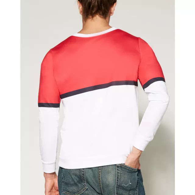 Adult Long Sleeve Pokeball  T Shirt at Spirit Halloween