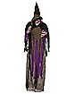 5 ft Light Up Hanging Skull Witch - Decorations