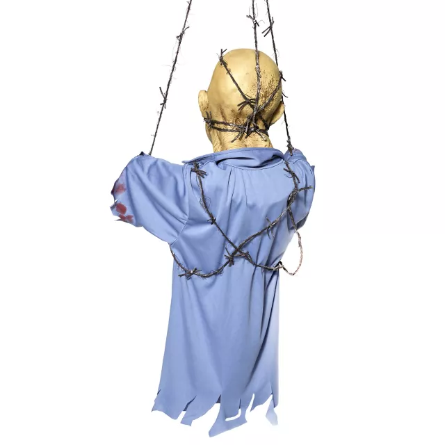 Hanging Barbwire Zombie Decoration at Spirit Halloween