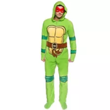 TMNT Hooded Footie Adult Pajamas at Spirit Halloween
