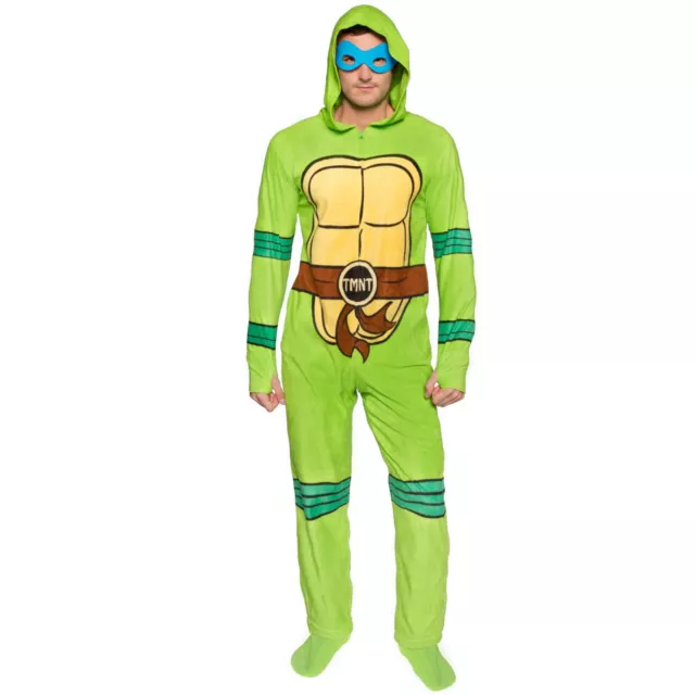 TMNT Hooded Footie Adult Pajamas at Spirit Halloween