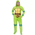 TMNT Hooded Footie Adult Pajamas at Spirit Halloween