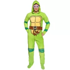 TMNT Hooded Footie Adult Pajamas at Spirit Halloween