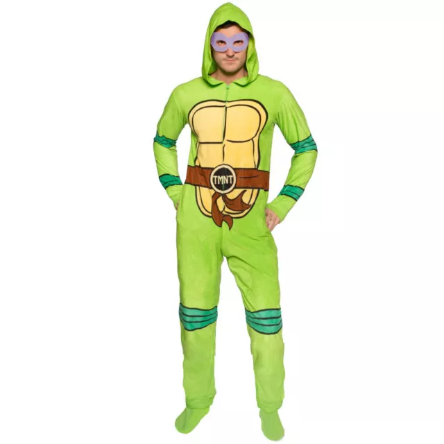 TMNT Hooded Footie Adult Pajamas at Spirit Halloween
