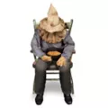 4 Ft 6 In Sitting Scarecrow Animatronic at Spirit Halloween