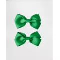 2 Pack Green Bows at Spencer's