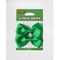 2 Pack Green Bows at Spencer's