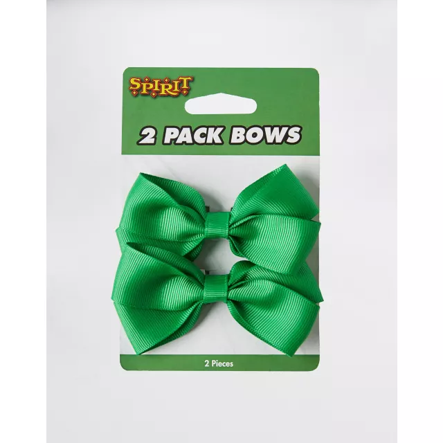 2 Pack Green Bows at Spencer's