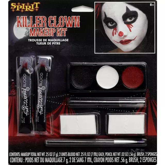 Killer Clown Makeup Kit at Spencer's