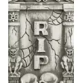 2 Ft Skull and Gargoyle Tombstone at Spirit Halloween