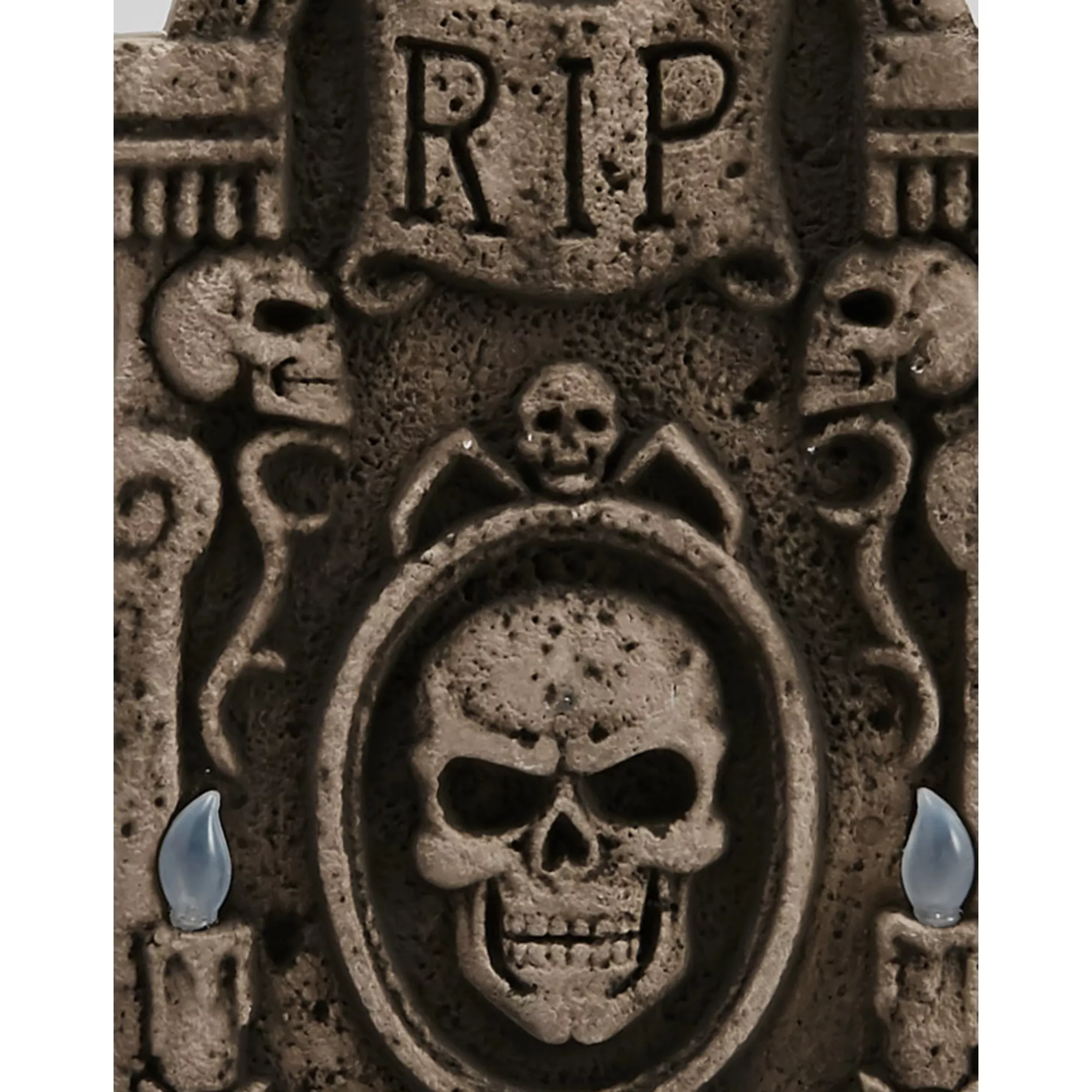 Light-Up Skull Tombstone