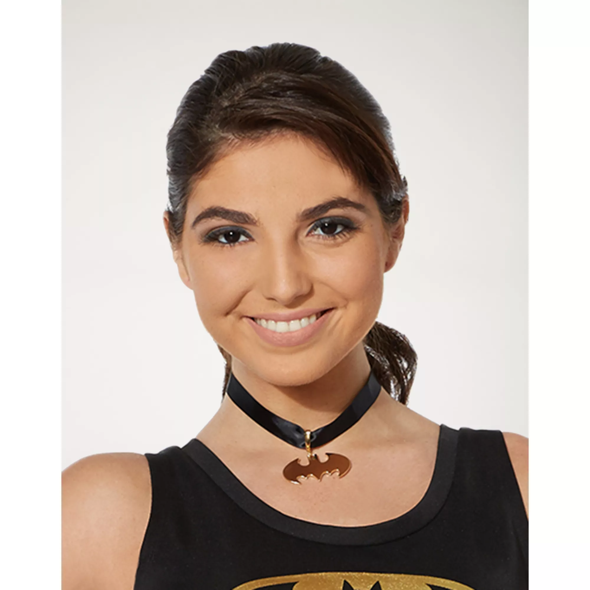 Goldtone Batman Choker - DC Comics at Spencer's