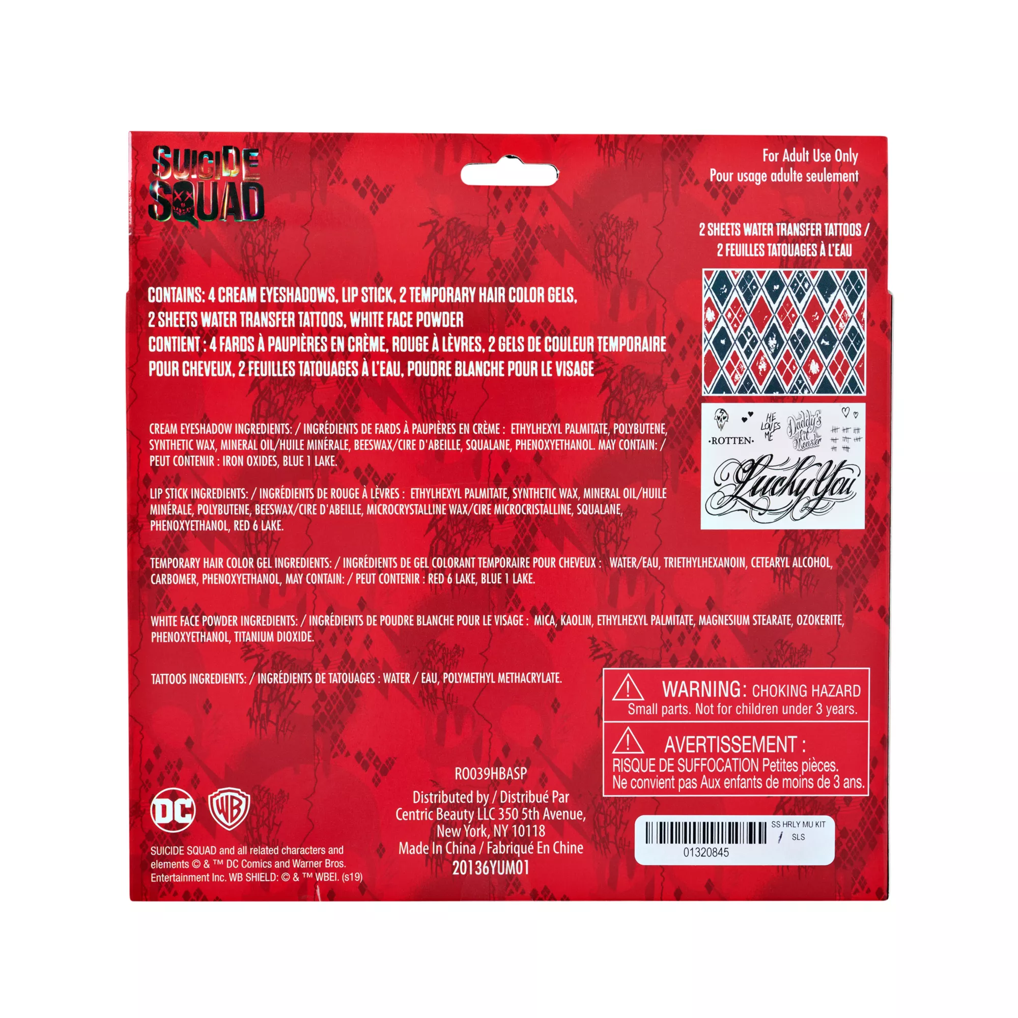 Harley Quinn Makeup Kit - Suicide Squad
