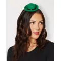 Green Bowler Mini Hat Fascinator at Spencer's