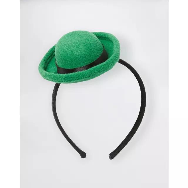 Green Bowler Mini Hat Fascinator at Spencer's