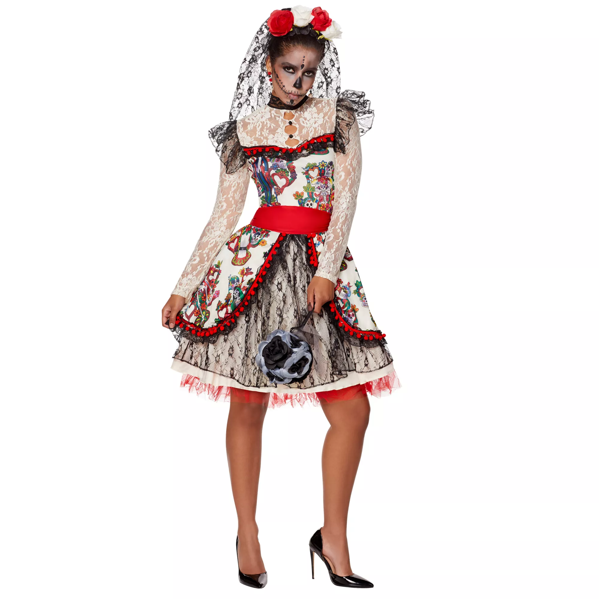 Adult Sugar Skull Bride Costume at Spirit Halloween