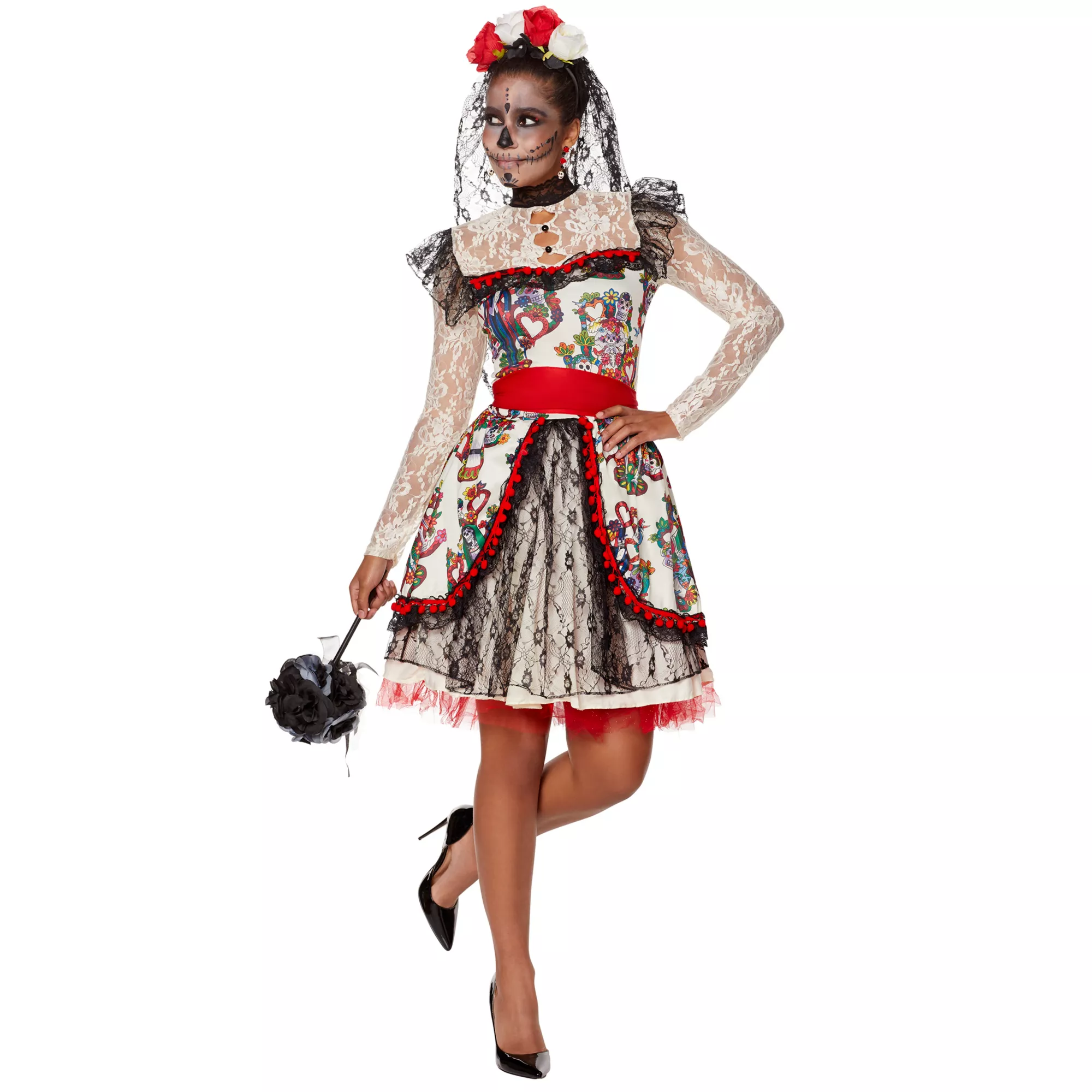Adult Sugar Skull Bride Costume at Spirit Halloween