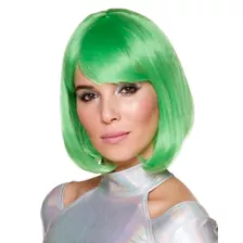 Green Bob Wig at Spirit Halloween