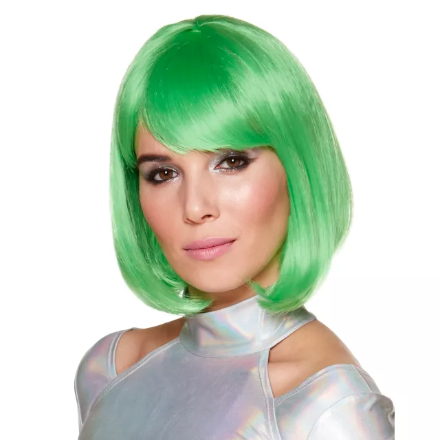 Green Bob Wig at Spirit Halloween
