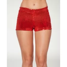 Adult Red Sequin Shorts at Spencer's