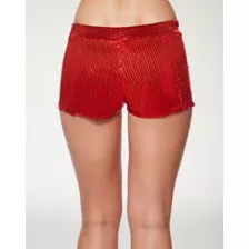 Adult Red Sequin Shorts at Spencer's