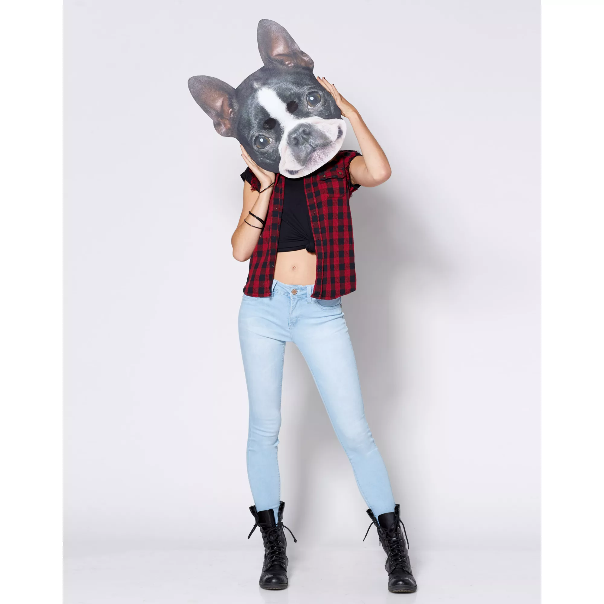 Big Head Foam Dog Half Mask at Spencer's