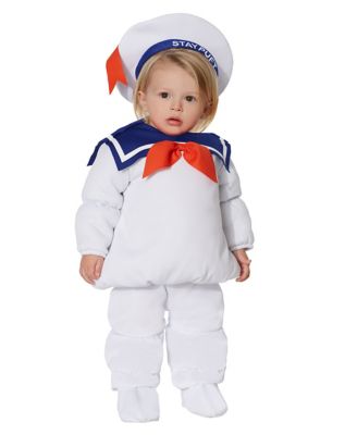Baby Belly Stay Puft Marshmallow Costume - Ghostbusters - Size 18 TO 24 MONTHS - by Spencer's