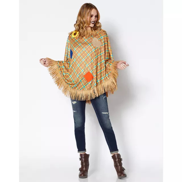 Adult Scarecrow Poncho at Spirit Halloween