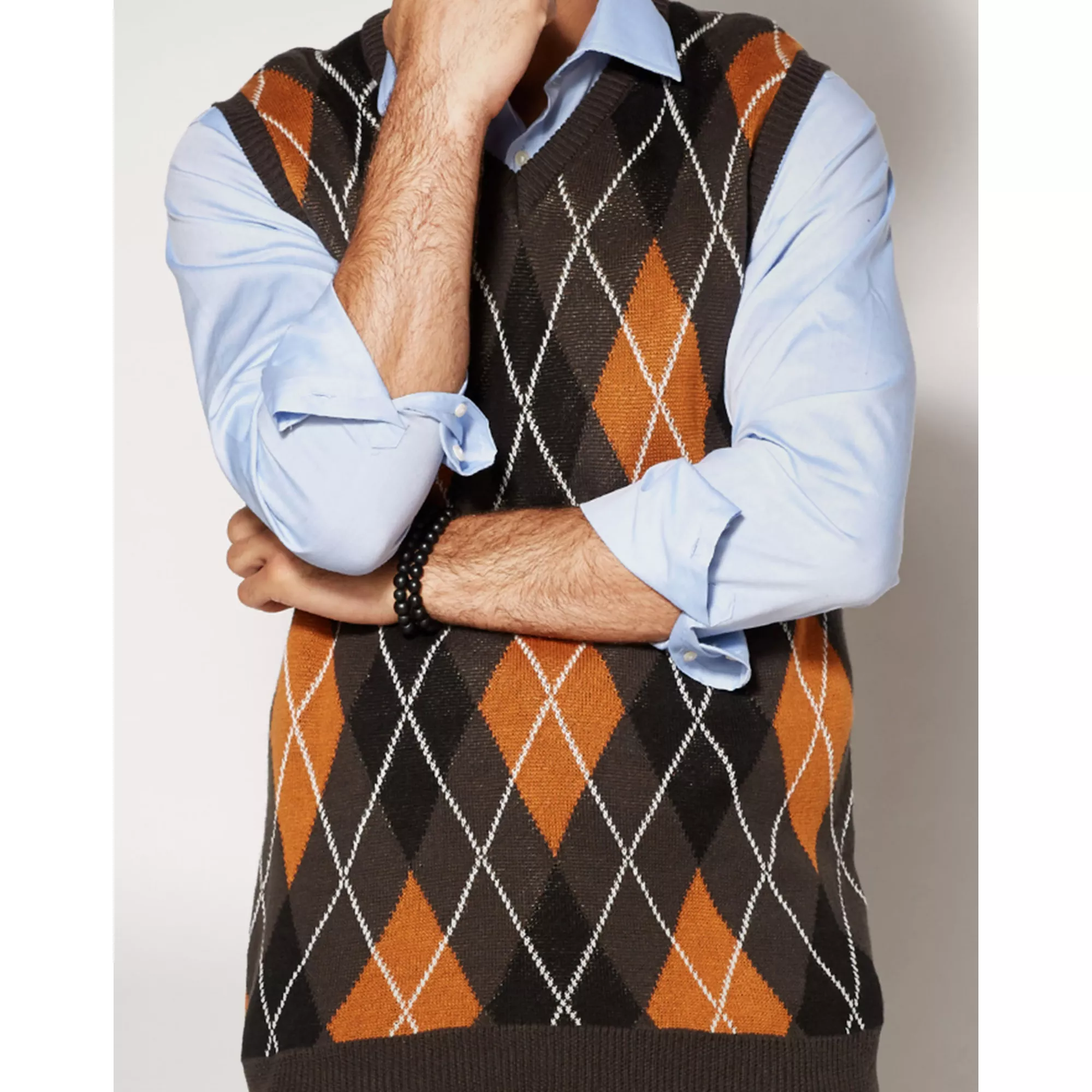 Brennan Sweater Vest and Wig - Step Brothers
