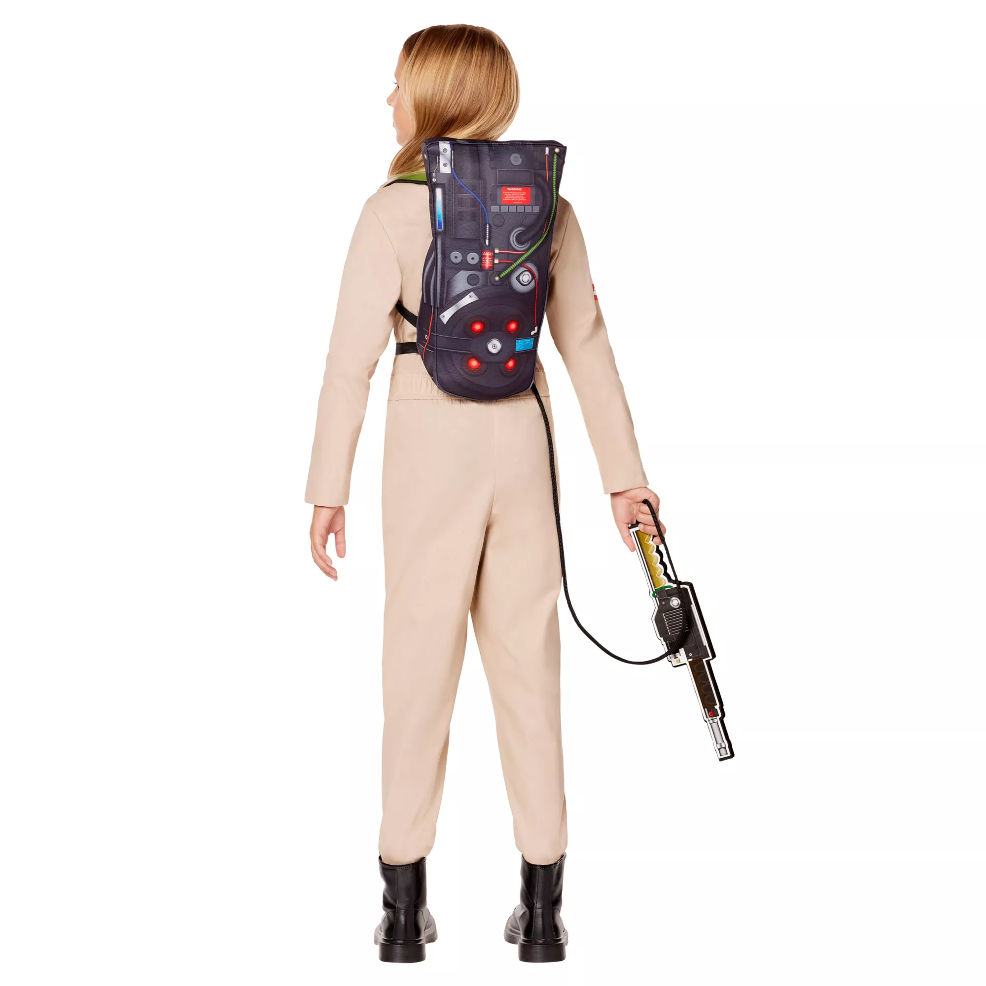 Kids Ghostbusters Girls One Piece Costume with Proton Pack - Ghostbusters Classic at Spirit Halloween