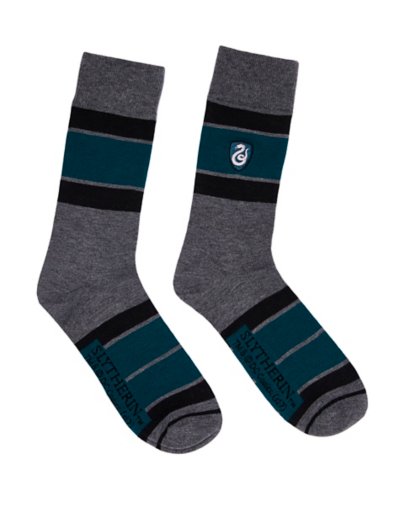 Slytherin Embroidered Crew Socks - Harry Potter