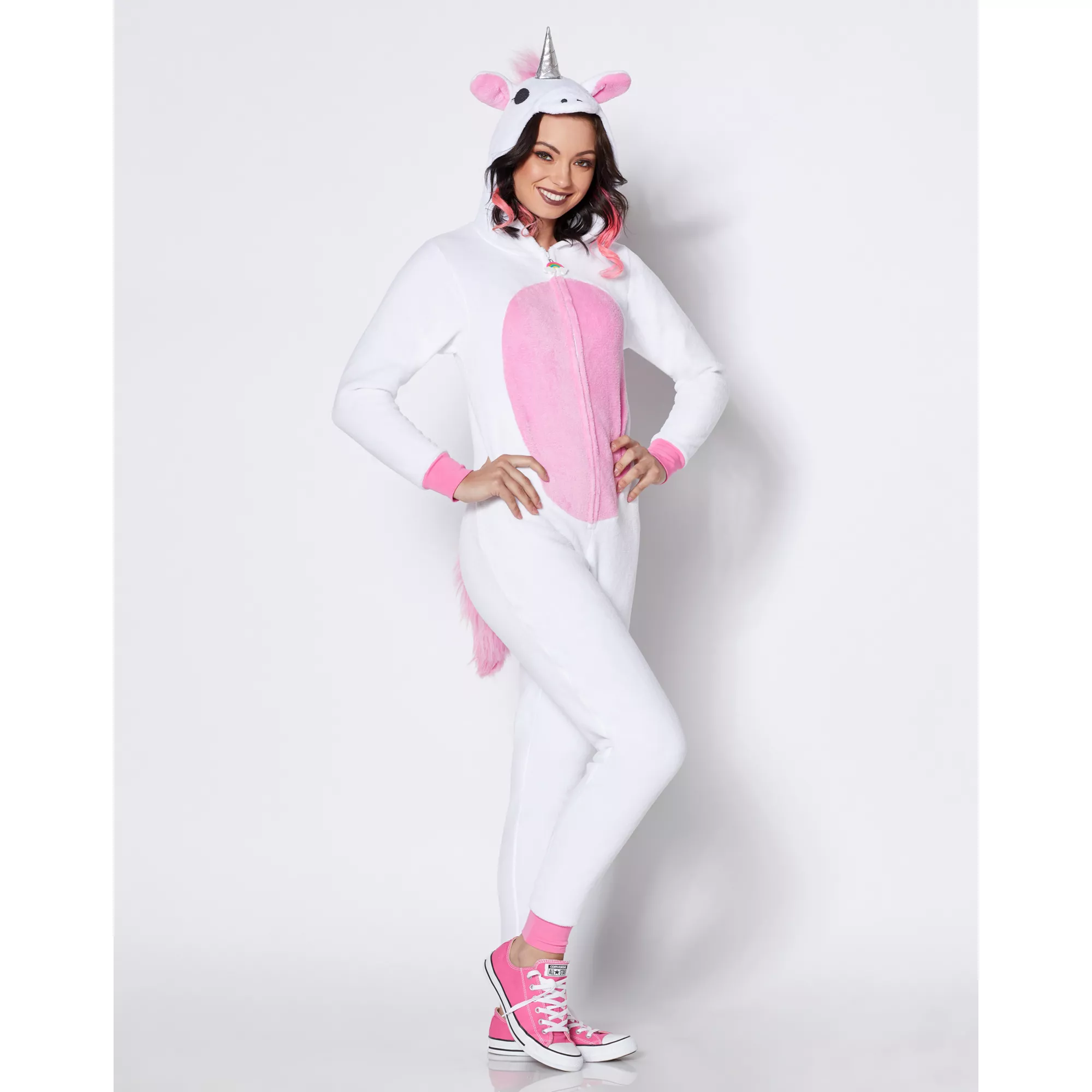 Adult Unicorn Jumpsuit Costume at Spirit Halloween
