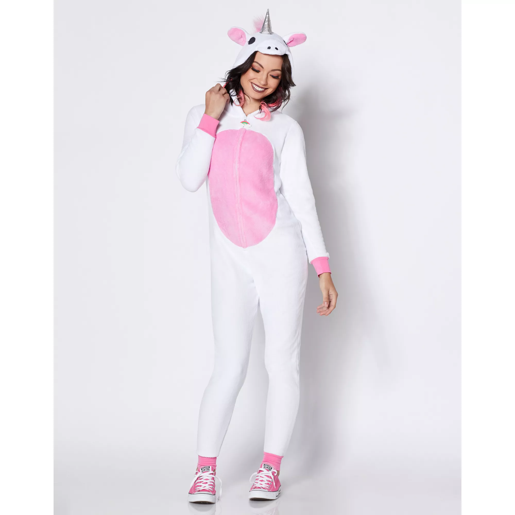 Adult Unicorn Jumpsuit Costume at Spirit Halloween
