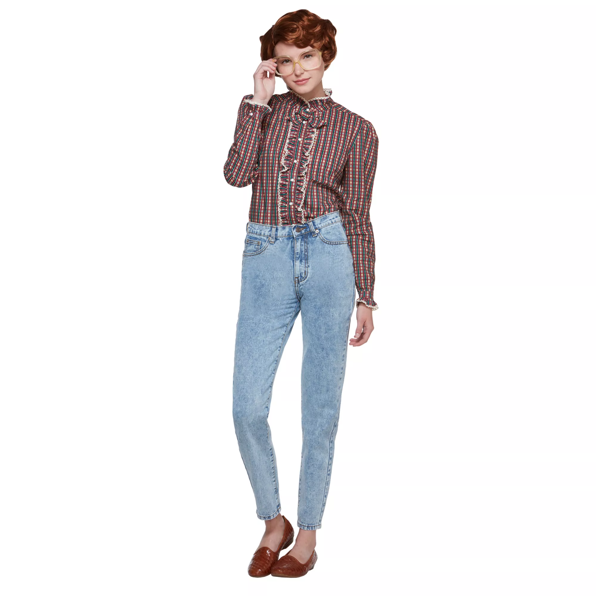 Adult Ruffle Barb Shirt - Stranger Things at Spencer's