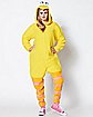 Adult Big Bird Pajama Costume - Sesame Street