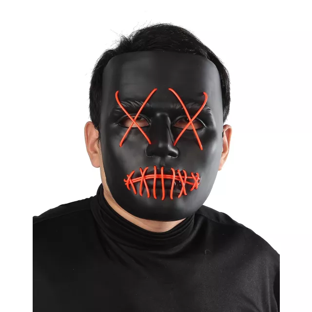 Light-Up EL Wire X Eyes Mask at Spirit Halloween