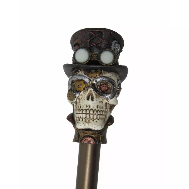 Steampunk Top Hat Skull Staff at Spirit Halloween
