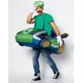Adult Luigi Kart Inflatable Costume - Mario Kart at Spirit Halloween