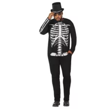 Long Sleeve Skeleton T Shirt at Spirit Halloween