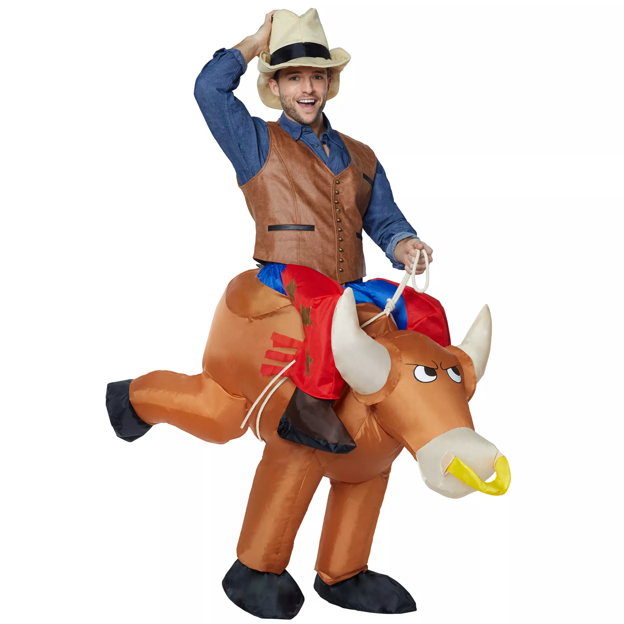 Adult Bull Rider Inflatable Costume at Spirit Halloween