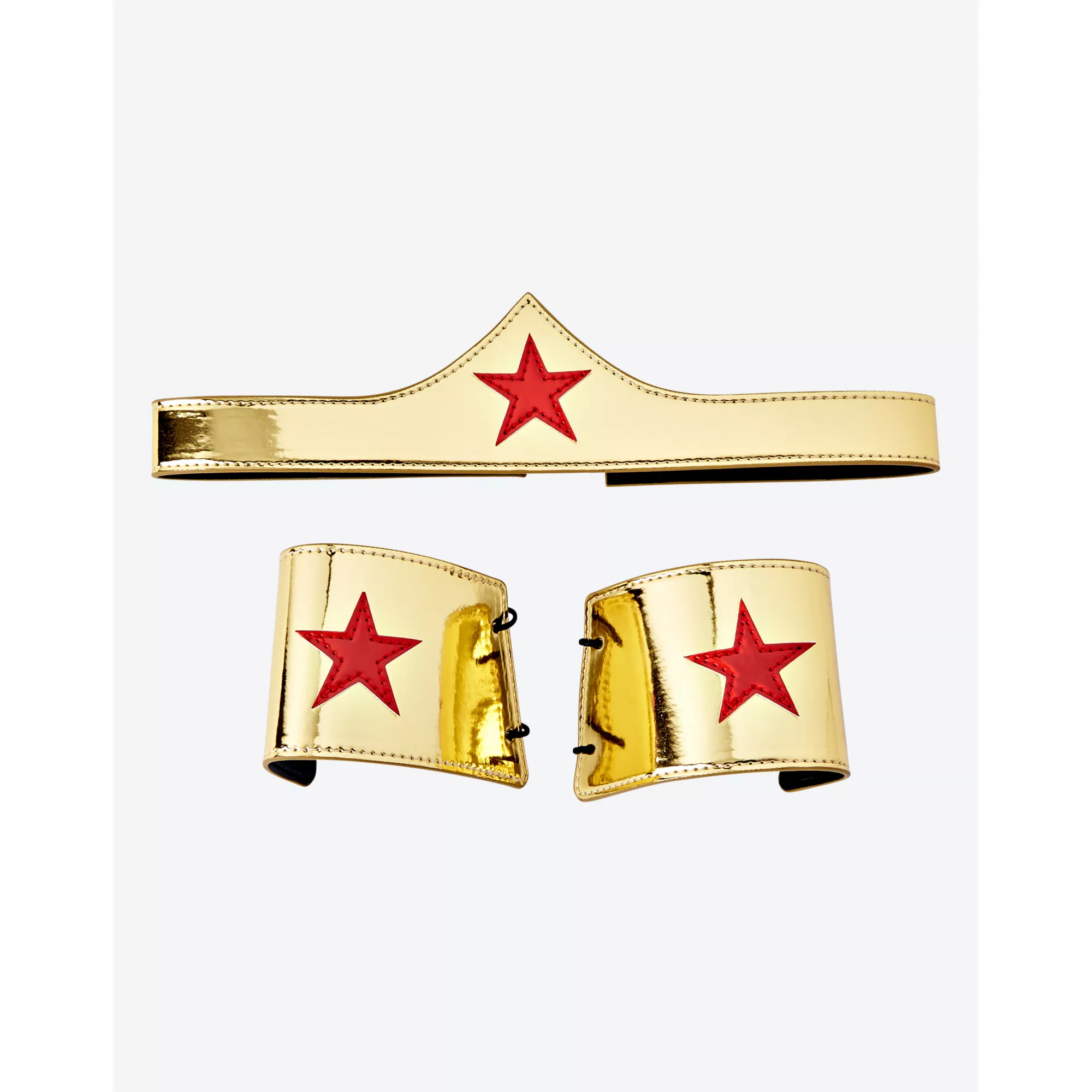 Adult Wonder Woman Tiara Gauntlet Set - DC Comics
