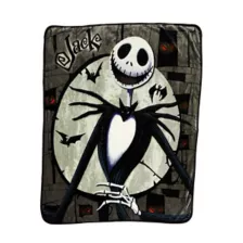 Jack and Sally Reversible Fleece Blanket - The Nightmare Before Christmas at Spirit Halloween