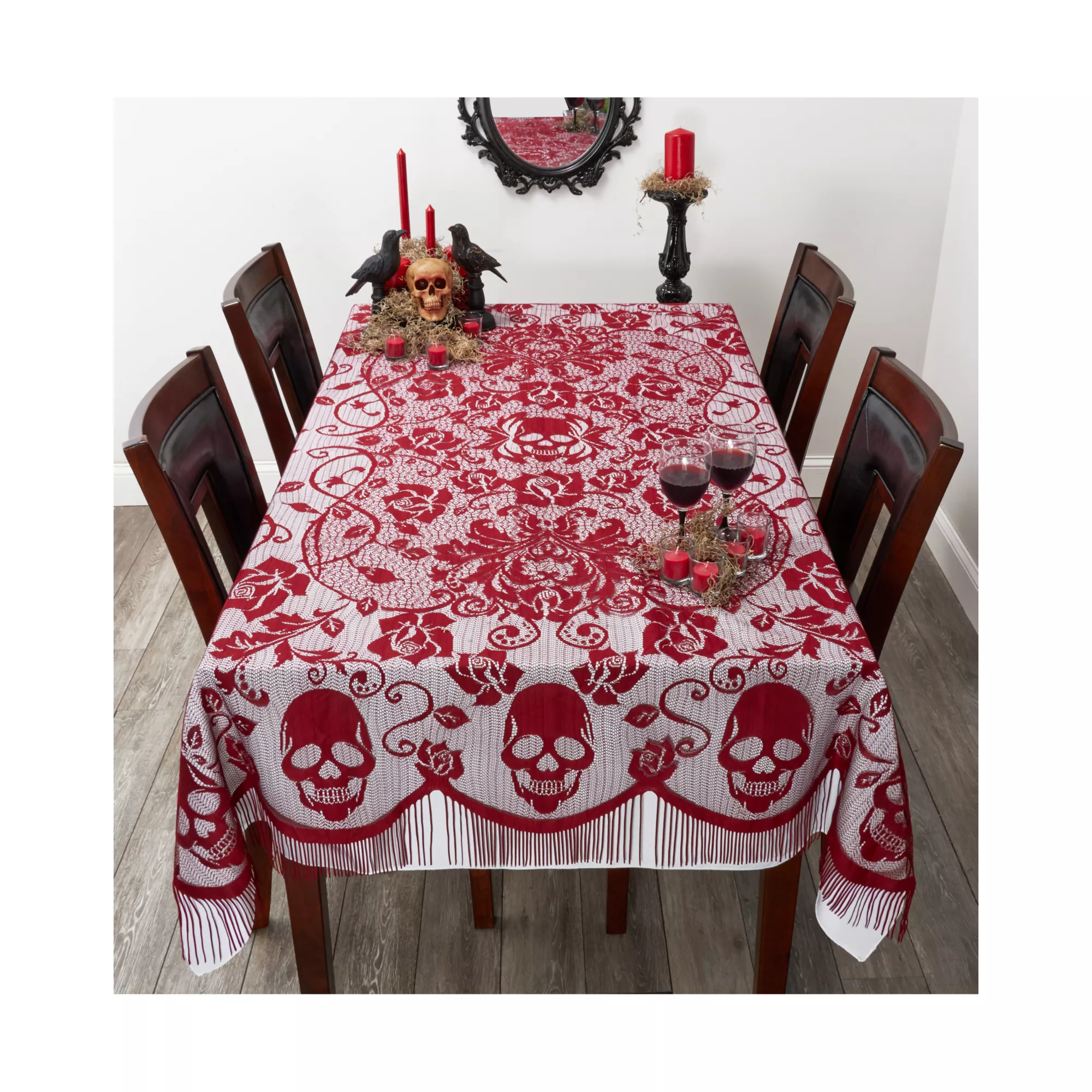 7 Ft Gothic Romance Tablecloth at Spirit Halloween